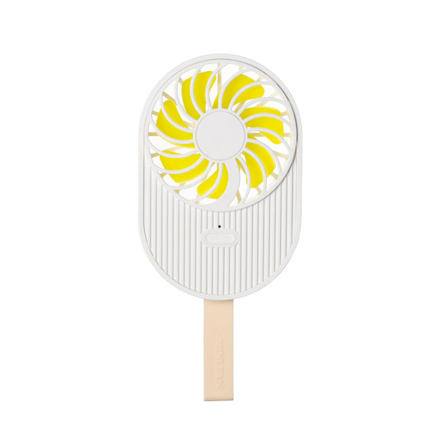 Mini Ice Cream Fan USB Charge Handheld