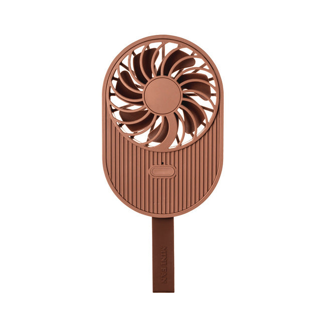 Mini Ice Cream Fan USB Charge Handheld