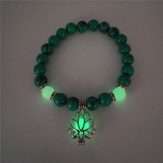 Luminous Pentagram Natural Volcanic Stone Bracelets