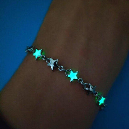 Luminous Pentagram Natural Volcanic Stone Bracelets