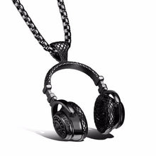 Load image into Gallery viewer, DJ Music Headphone Pendant Necklace
