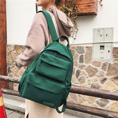 New Large Capacity Waterproof Nylon Women Backpack