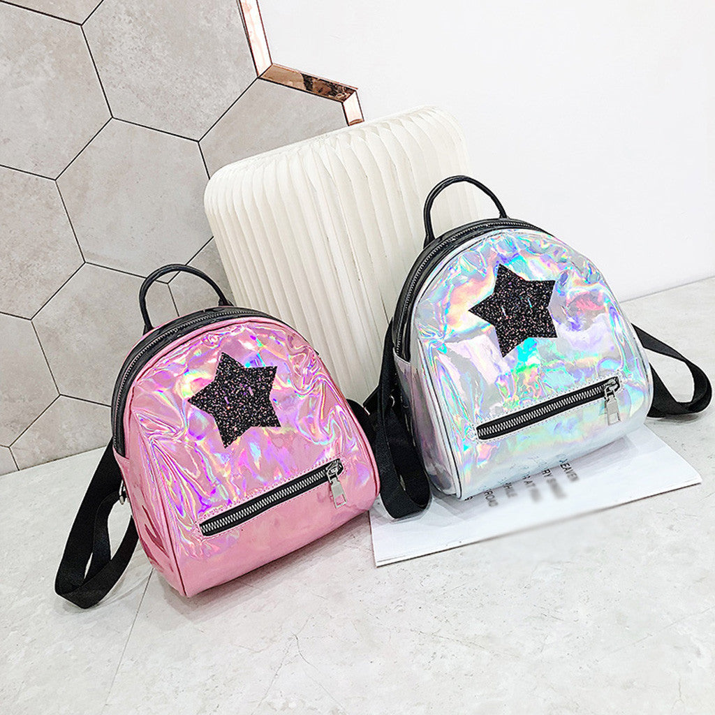 Wild Color Stars Multi-Function Zipper Backpack