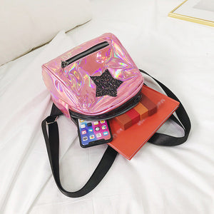 Wild Color Stars Multi-Function Zipper Backpack