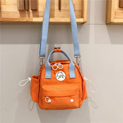 Mini backpack nylon Three-use Bag