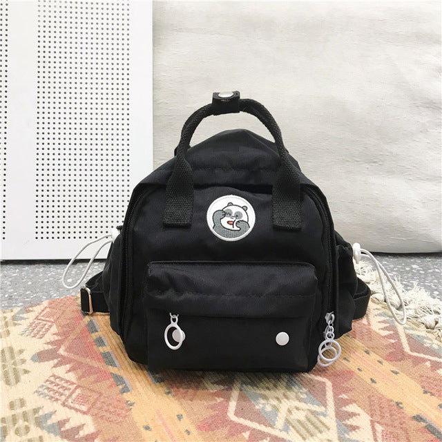 Mini backpack nylon Three-use Bag