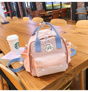 Mini backpack nylon Three-use Bag