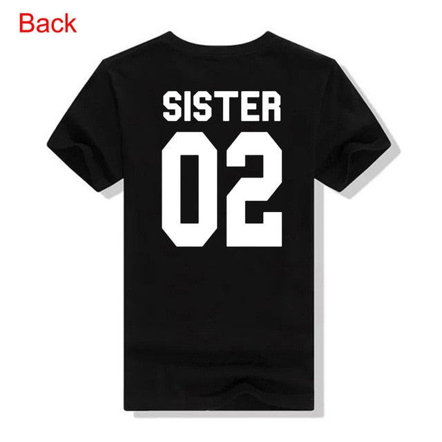 SISTER 01 SISTER 02 Matching Outfit Female Tops