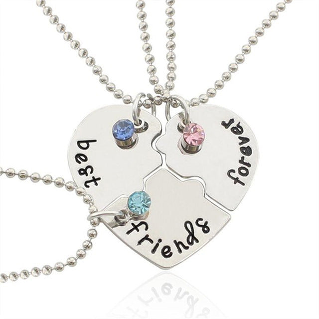 2-4Pcs/set Best Friend Necklace