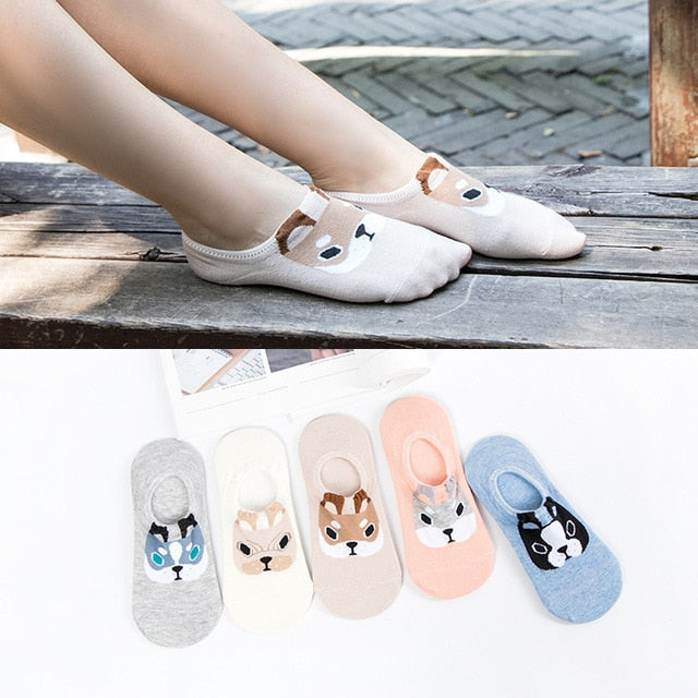 5 Pairs Lot Cotton Women Socks