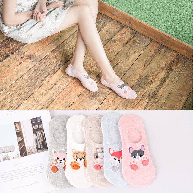 5 Pairs Lot Cotton Women Socks