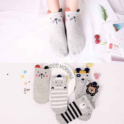 5 Pairs Lot Cotton Women Socks