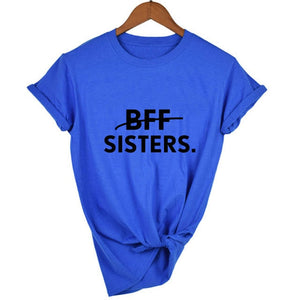 1pcs BFF SISTERS Letters Printing Matching T-Shirt