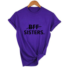 Load image into Gallery viewer, 1pcs BFF SISTERS Letters Printing Matching T-Shirt
