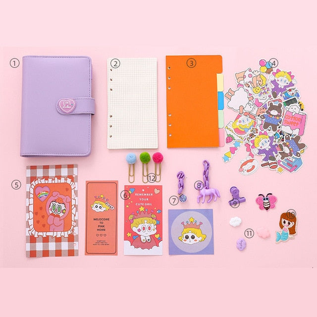 Kawaii Note Book Loose-leaf Girl Kids Stickers