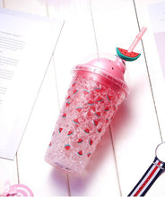 Cargar imagen en el visor de la galería, Creative Double Layer Plastic Straw Cup

