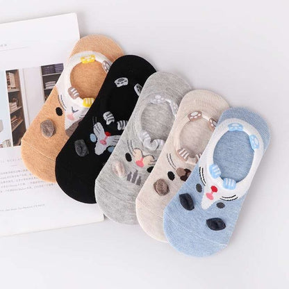 5 Pairs Lot Cotton Women Socks