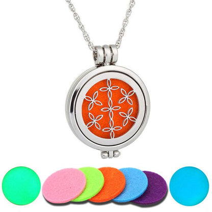 7 pcs Luminous Aromatherapy Pendant Perfume Necklace