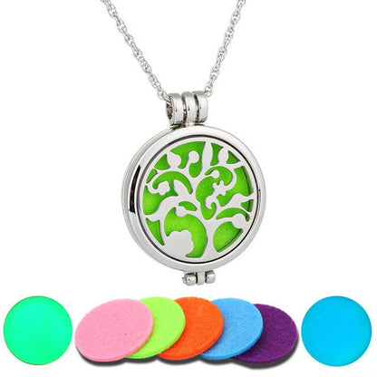 7 pcs Luminous Aromatherapy Pendant Perfume Necklace