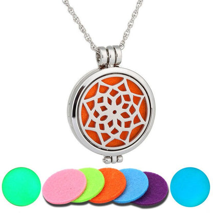 7 pcs Luminous Aromatherapy Pendant Perfume Necklace