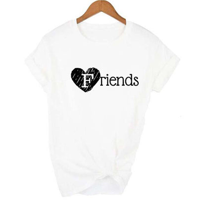 1 Pcs Best Friend Forever BFF Letter Print Matching T Shirts