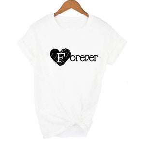 1 Pcs Best Friend Forever BFF Letter Print Matching T Shirts