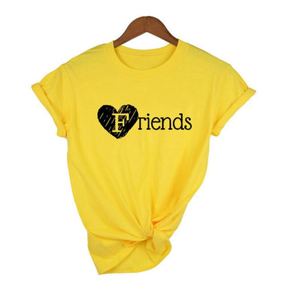 1 Pcs Best Friend Forever BFF Letter Print Matching T Shirts