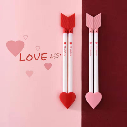 Lovers Pen Copy Pen Stationery Valentine's Day Gift 1 Pair 2pcs