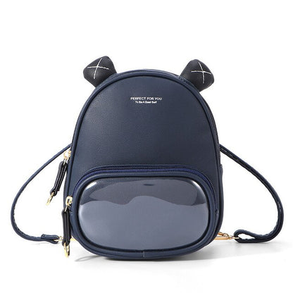 Mini Backpack Women Casual PU Leather Shoulder Bag