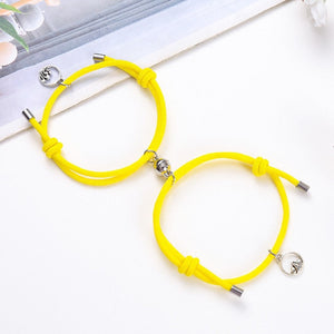 2pcs Magnetic Attract Each Other Creative Personality Couple BFF Bracelet Chain