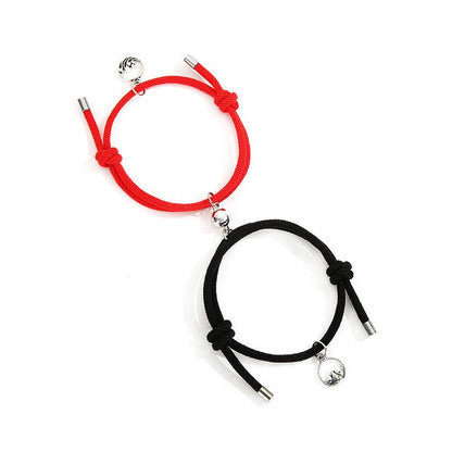 2pcs Magnetic Attract Each Other Creative Personality Couple BFF Bracelet Chain