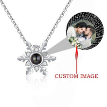 Load image into Gallery viewer, 100 Languages I Love You Xmas Snowflake Pendant Necklace
