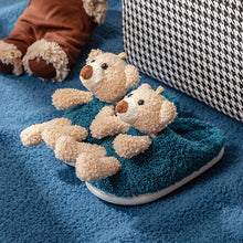 Load image into Gallery viewer, Winter Doll Bear Slippers For Family For BFF
