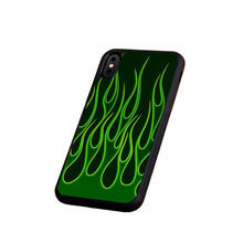 Load image into Gallery viewer, Artistic personality flame tempered phone cases for iPhone
