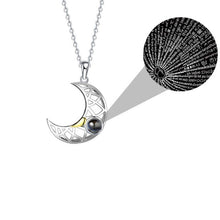 Load image into Gallery viewer, Custom Sun&amp;Moon 100 Languages I Love You Projection BFF Couples Necklaces
