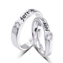 Load image into Gallery viewer, Boy girl I love u I do couple set BFF Rings
