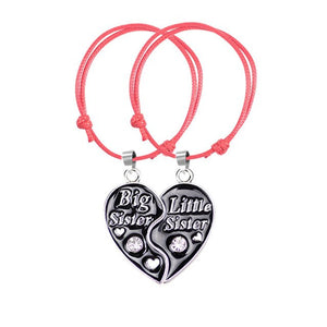 2pcs/Set BFF Big Little Sisters Chain Bracelet
