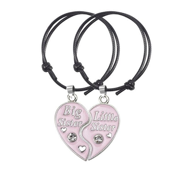 2pcs/Set BFF Big Little Sisters Kettenarmband