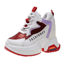 Cargar imagen en el visor de la galería, High Top Luxury Sneakers Platform Ankle Boots Basket Femme Height Increase
