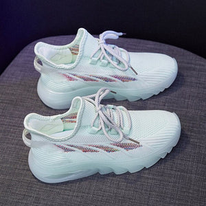 Flying knit Women Sneakers 2020 Flats Platform Autumn Casual Shoes