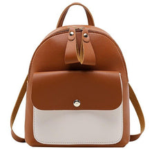 Cargar imagen en el visor de la galería, Women Mini Backpack PU Leather Lovely Bow Shoulder Bag
