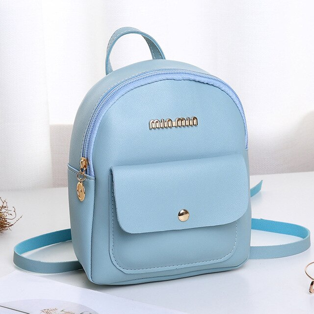 Mini Backpack Women PU Leather Bag