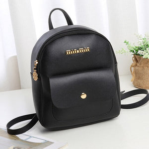 Mini Backpack Women PU Leather Bag