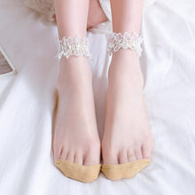 Load image into Gallery viewer, Fashion Lace Flower Thin Socks
