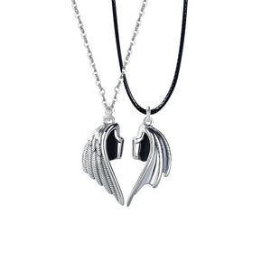 Devil And Angel Wings Pendant Magnetic Necklaces