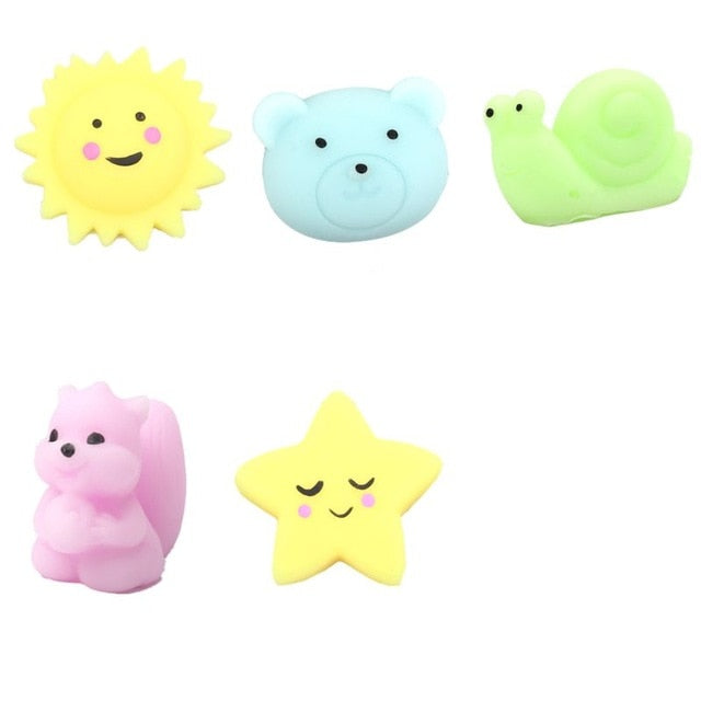 6PCS  Animal Toy Squeeze Antistress Abreact Ball Soft Sticky