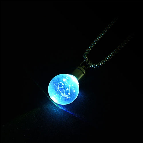 Glowing Luminous Constellations Bulb Pendant Necklaces