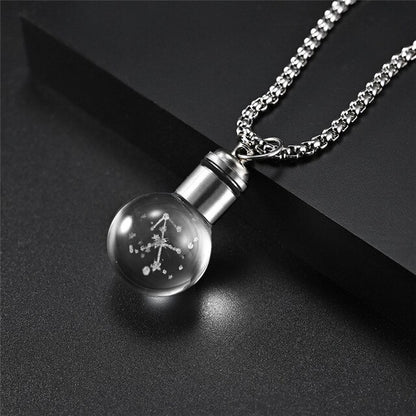 Glowing Luminous Constellations Bulb Pendant Necklaces