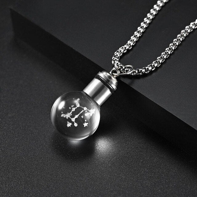 Glowing Luminous Constellations Bulb Pendant Necklaces