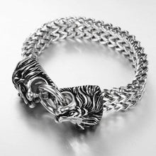 Cargar imagen en el visor de la galería, Double Lion Head Bracelet Men&#39;s Cool Bracelet
